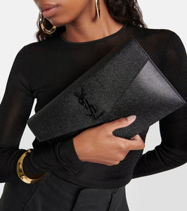 Saint Laurent Uptown leather clutch