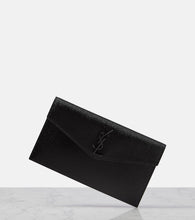Saint Laurent Uptown leather clutch