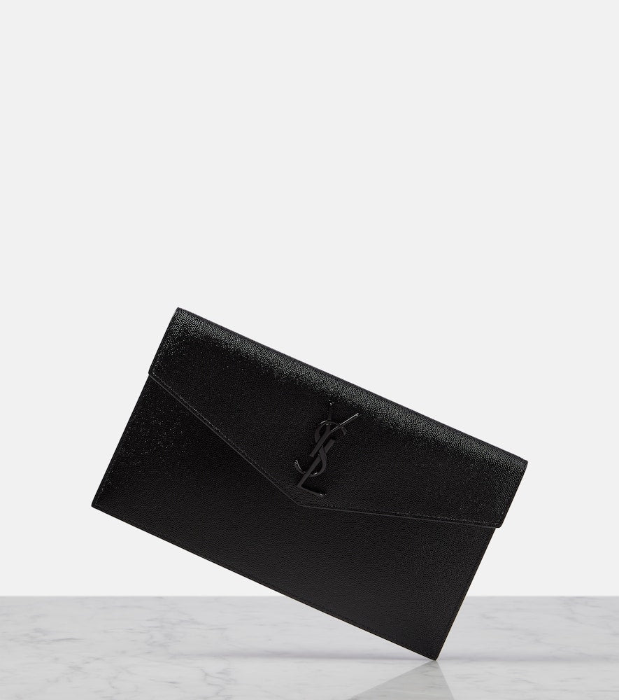 Saint Laurent Uptown leather clutch