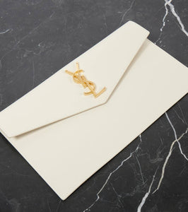 Saint Laurent Uptown leather clutch