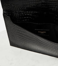 Saint Laurent Uptown patent leather clutch