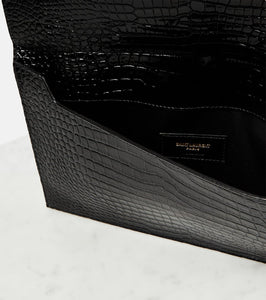 Saint Laurent Uptown patent leather clutch