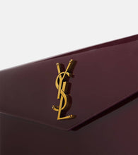 Saint Laurent Uptown patent leather clutch