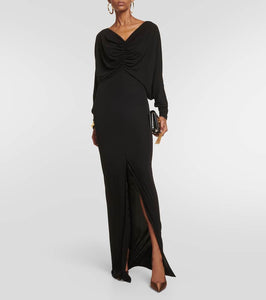 Saint Laurent V-neck gown
