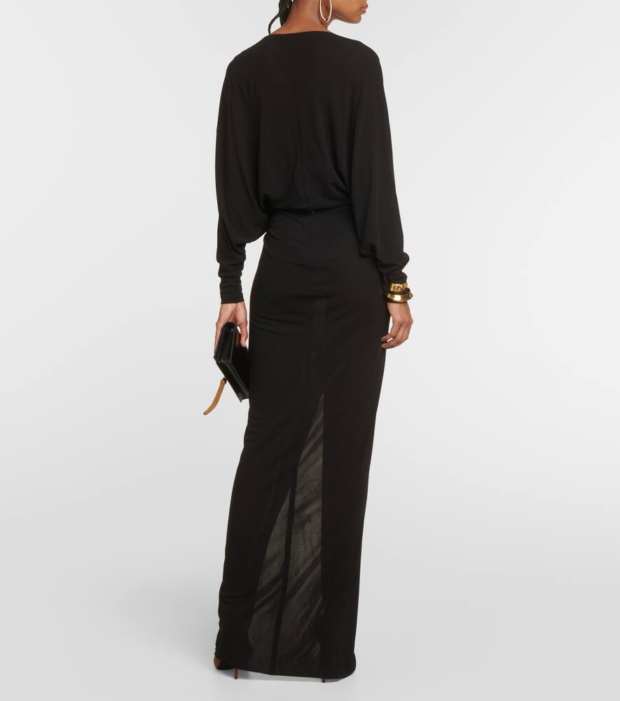 Saint Laurent V-neck gown