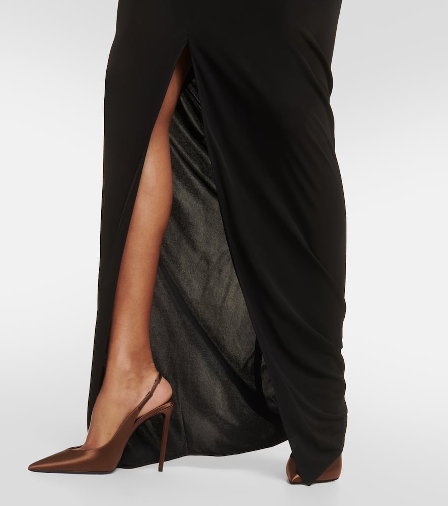 Saint Laurent V-neck gown