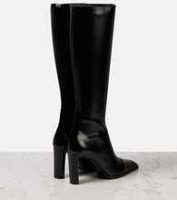 Saint Laurent Venetia 95 leather knee-high boots