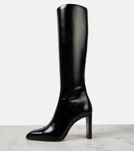 Saint Laurent Venetia 95 leather knee-high boots