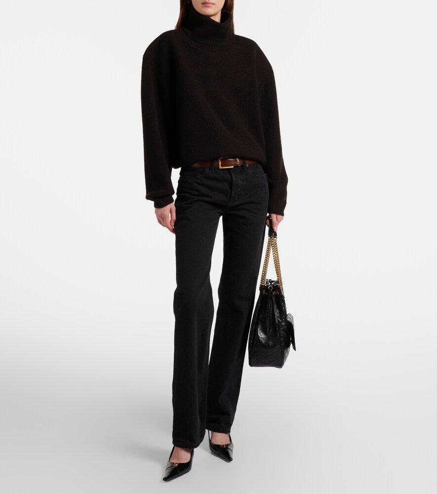 Saint Laurent Babylone Breteuil 75 slingback pumps - Black Mid Heel Pumps