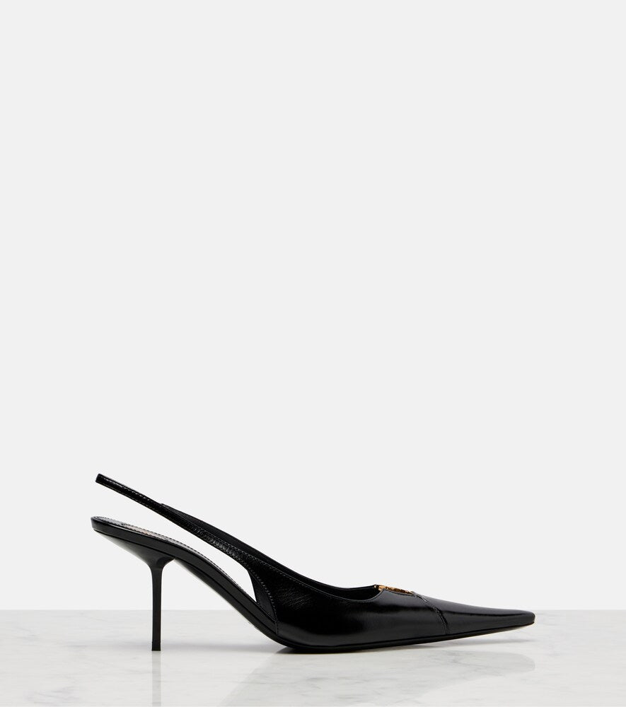 Saint Laurent Babylone Breteuil 75 slingback pumps - Black Mid Heel Pumps