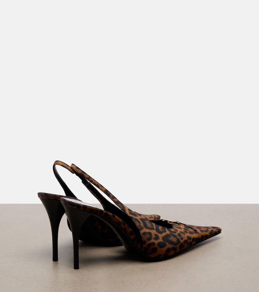 Saint Laurent Babylone Breteuil slingback pumps - Brown High-Heel Pumps