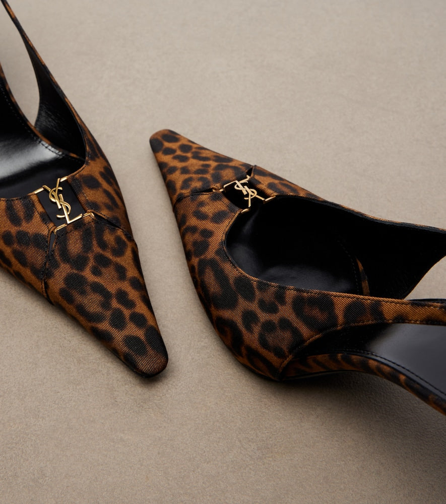 Saint Laurent Babylone Breteuil slingback pumps - Brown High-Heel Pumps
