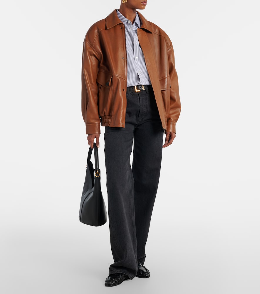 Saint Laurent Eel leather penny loafers in Black - Loafers