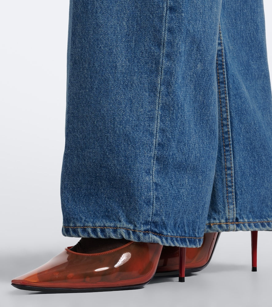 Saint Laurent Folie TPU pumps (Orange) - High-Heel Pumps