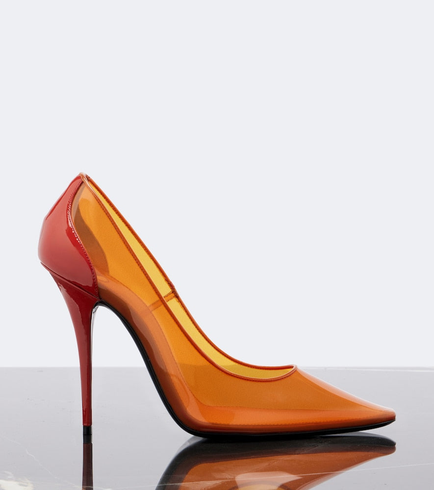 Saint Laurent Folie TPU pumps (Orange) - High-Heel Pumps