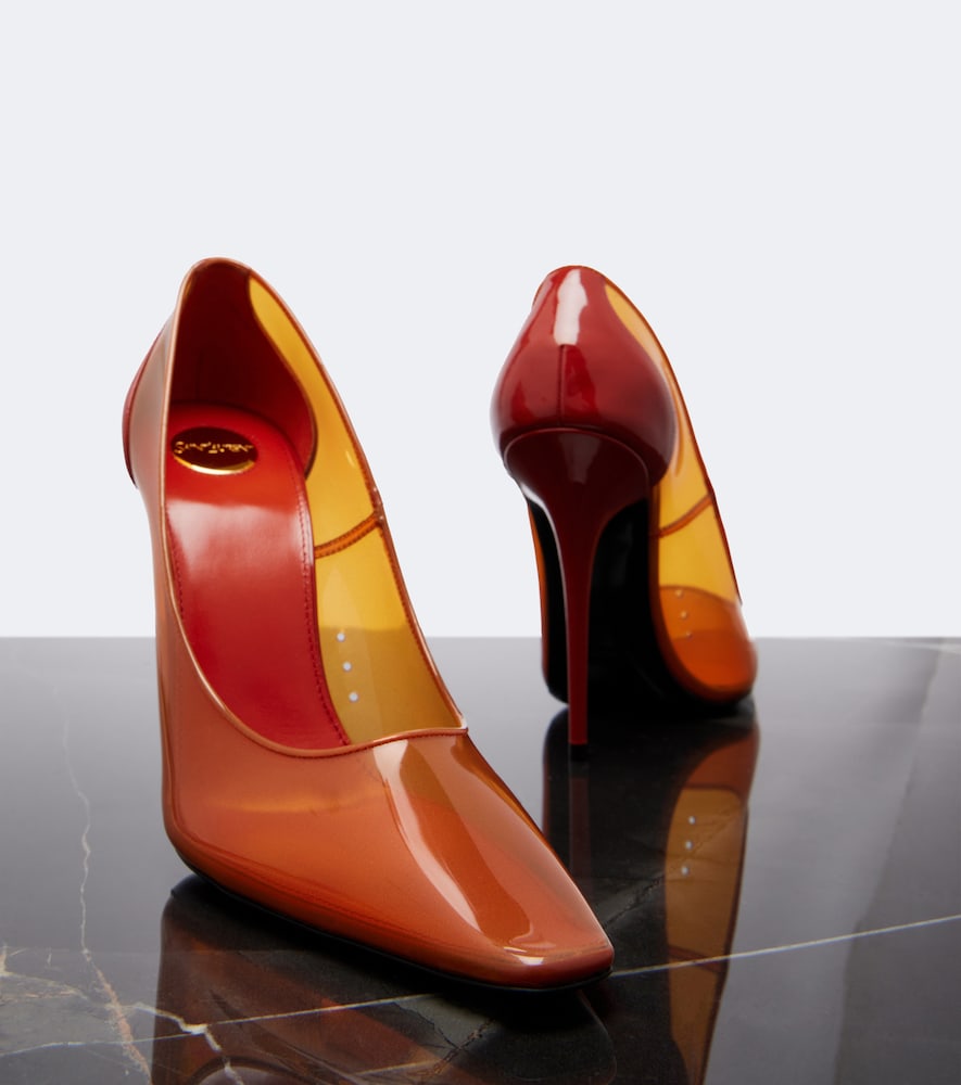 Saint Laurent Folie TPU pumps (Orange) - High-Heel Pumps