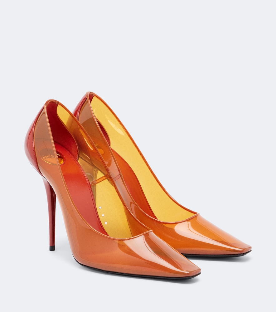 Saint Laurent Folie TPU pumps (Orange) - High-Heel Pumps