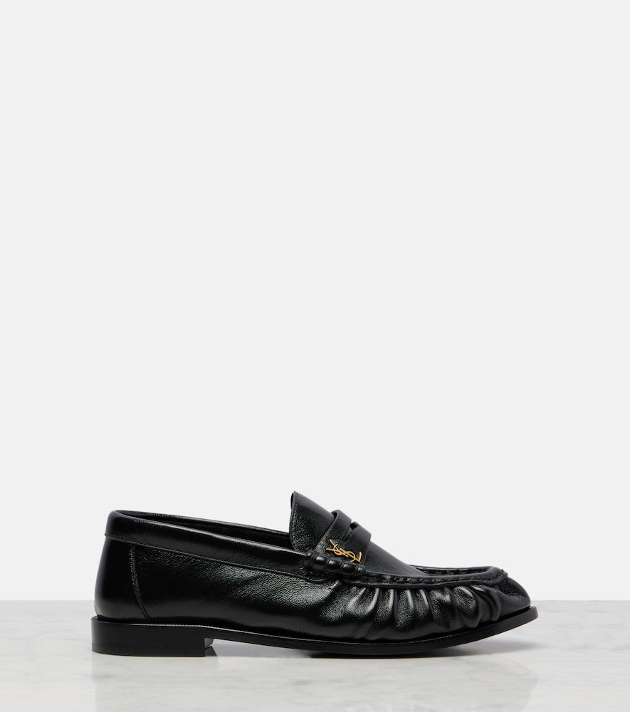 Black Saint Laurent Leather penny loafers - Loafers