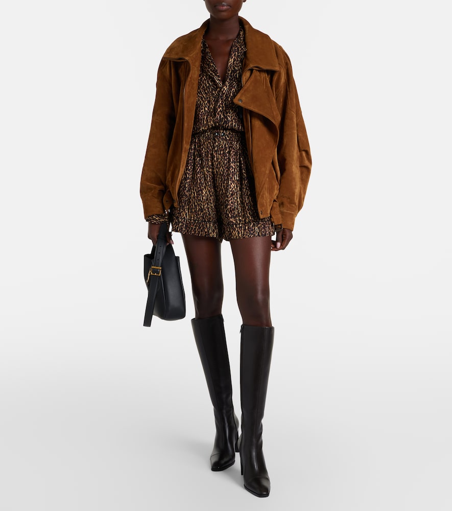 Saint Laurent Venetia leather knee-high boots in Brown - Knee-high Boots