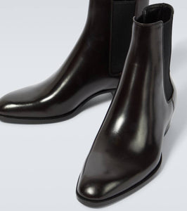 Saint Laurent Wyatt leather Chelsea boots
