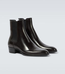 Saint Laurent Wyatt leather Chelsea boots