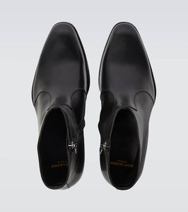 Saint Laurent Wyatt leather ankle boots
