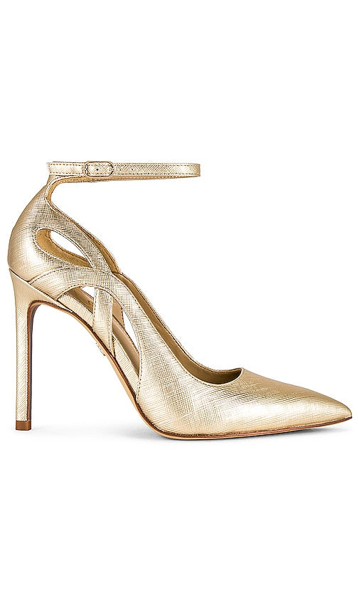 Sam Edelman Adelisa Pump in Metallic Gold - Escarpin Sam Edelman Adelisa en or métallisé - Sam Edelman Adelisa 金属金色高跟鞋 - Sam Edelman Adelisa Pump in Metallic-Gold - Sam Edelman 메탈릭 골드 아델리사 펌프스 - Décolleté Adelisa di Sam Edelman in oro metallizzato
