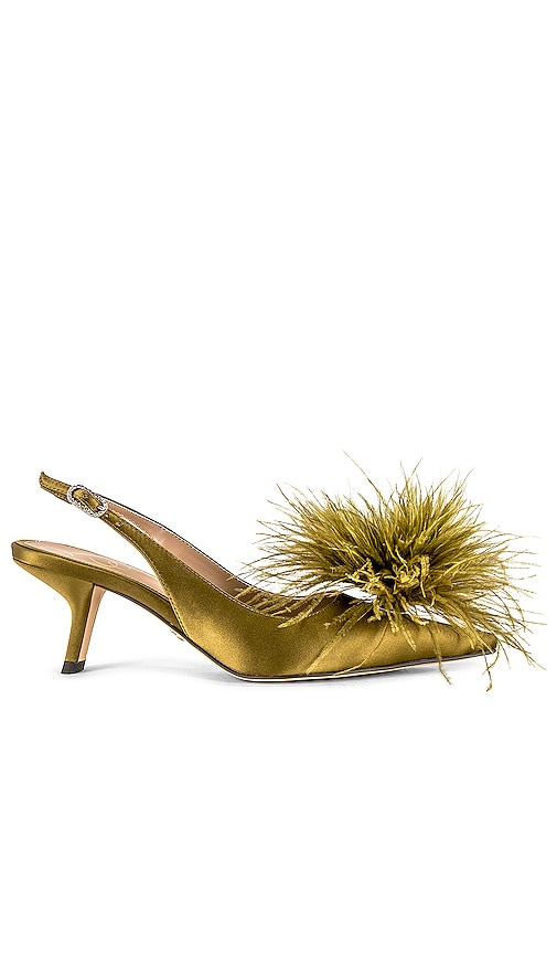 Sam Edelman Bianka Feather Sling Back in Olive - Sam Edelman Bianka Feather Sling Back en olive - Sam Edelman Bianka 橄榄色羽毛吊带背带 - Sam Edelman Bianka Feather Sling Back in Oliv - Sam Edelman Bianka 페더 슬링백 올리브 색상 - Sam Edelman Bianka Feather Sling Back in oliva