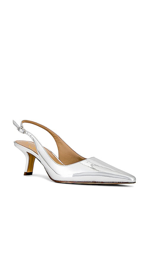 Sam Edelman Bianka Sling Back Heel in Metallic Silver