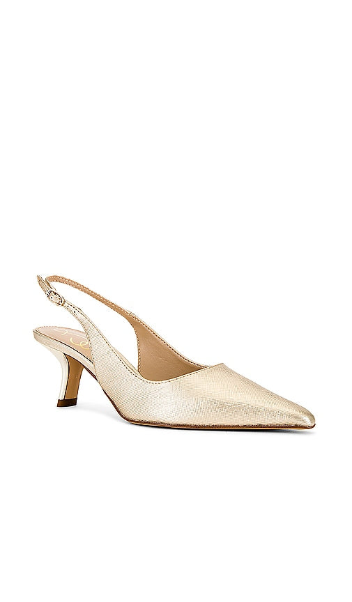 Sam Edelman Blanka Sling Back in Metallic Gold