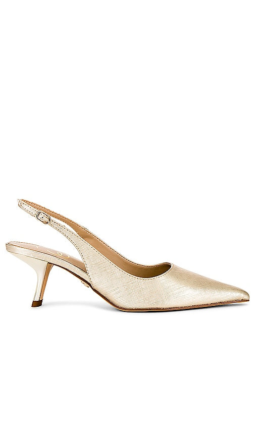 Sam Edelman Blanka Sling Back in Metallic Gold - Sam Edelman Blanka Sling Back en or métallisé - Sam Edelman Blanka 金属金色露跟鞋 - Sam Edelman Blanka Sling Back in Metallic-Gold - Sam Edelman Blanka 메탈릭 골드 슬링백 - Sling Back Sam Edelman Blanka in oro metallizzato