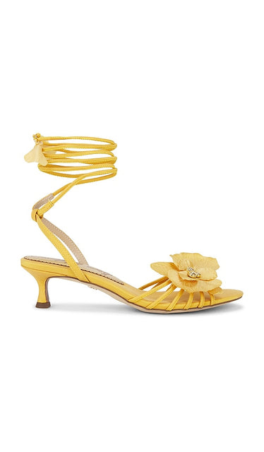 Sam Edelman Carla Sandal in Mustard | Sunflower Strappy Sandals for Women