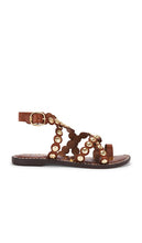 Sam Edelman Gloria Sandal in Brown | Rich Cognac Strappy Sandals for Women
