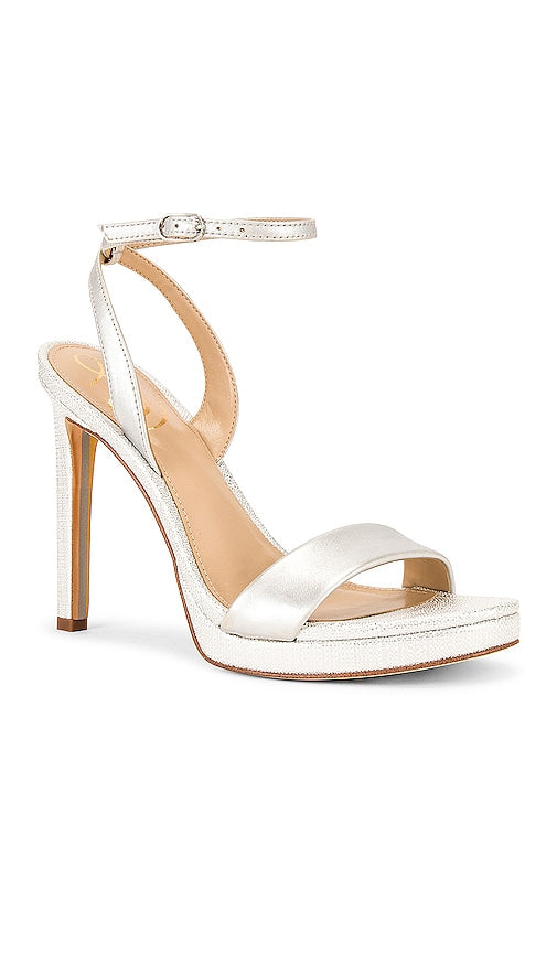 Sam Edelman Jade Heel in Metallic Silver