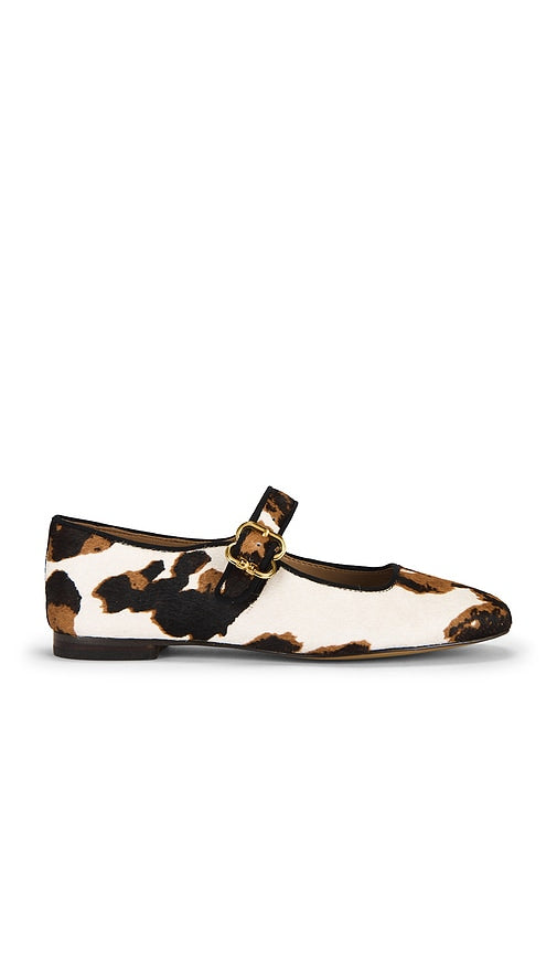 Sam Edelman Michaela Flat in Brown | Brown Multi Mary Jane Flats for Women