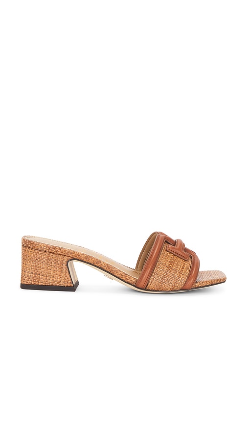 Sam Edelman Waylon Mule in Brown | Rich Cognac & Cuoio Open Toe Mules for Women