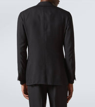 Saman Amel Double-breasted silk blazer