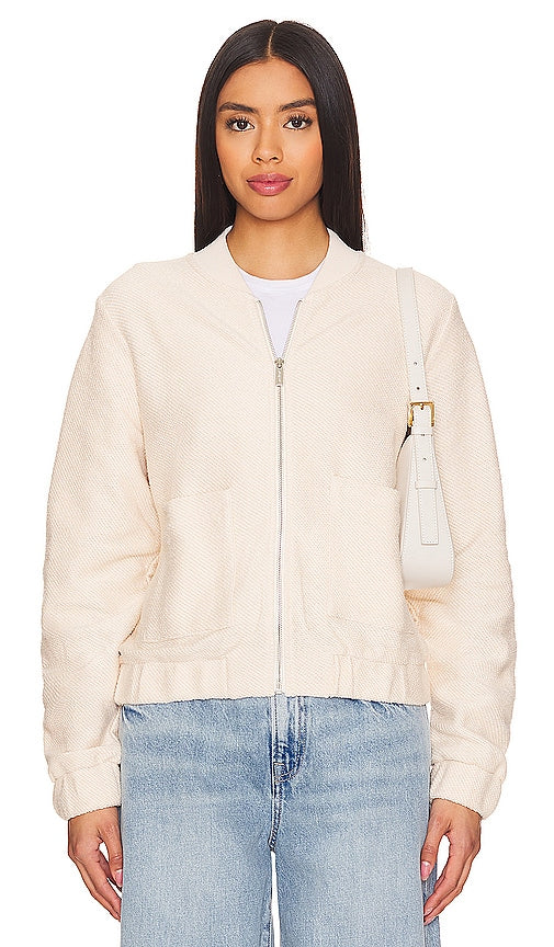 Sanctuary Casey Knit Bomber in Beige