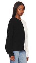 Sanctuary Half & Half Sweater in Black,White