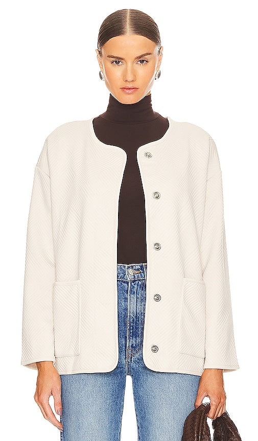 Sanctuary Paris Knit Jacket in Ivory - Veste en tricot Sanctuary Paris en ivoire - Sanctuary Paris 象牙色针织夹克 - Strickjacke von Sanctuary Paris in Elfenbein - Sanctuary Paris 니트 재킷 아이보리 색상 - Giacca in maglia Sanctuary Paris in avorio