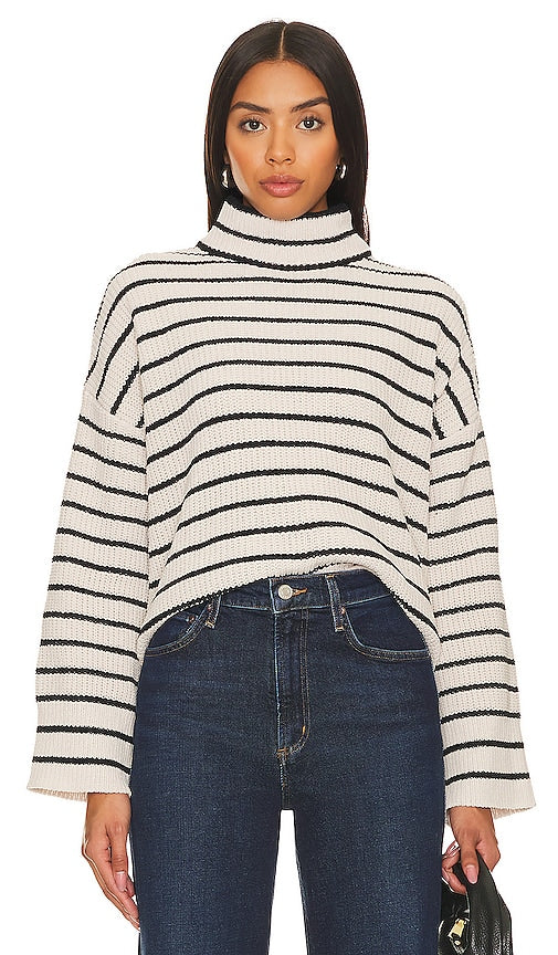 Sanctuary Stay Cozy Sweater in Black,White - Pull Sanctuary Stay Cozy en noir, blanc - Sanctuary Stay Cosy 毛衣（黑色、白色） - Sanctuary Stay Cozy Pullover in Schwarz, Weiß - Sanctuary Stay 코지 스웨터블랙,화이트 색상 - Maglione Sanctuary Stay Cozy in nero, bianco