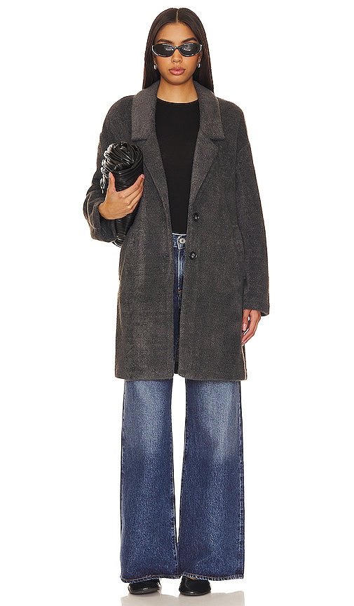 Sanctuary Sweeney Coat in Charcoal - Manteau Sanctuary Sweeney en charbon de bois - Sanctuary Sweeney 木炭色大衣 - Sanctuary Sweeney Mantel in Anthrazit - Sanctuary 스위니 코트 차콜 색상 - Cappotto Sanctuary Sweeney color carbone