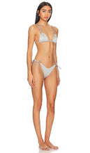 Saudade Sleek Silver Bikini Set in Metallic Silver