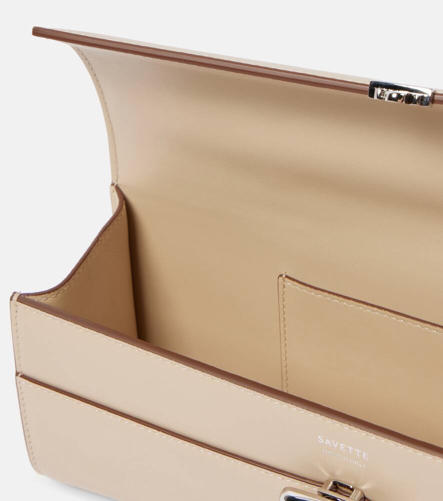 Savette Symmetry Pochette Slim leather tote bag