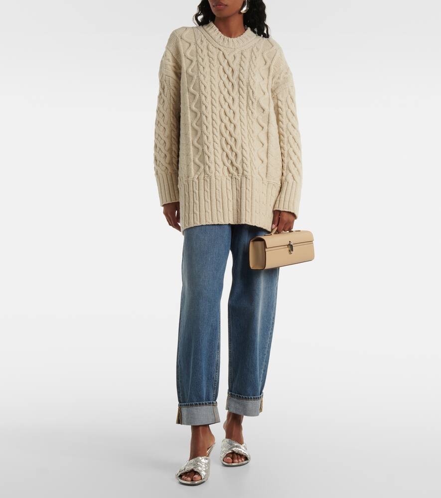 Savette Symmetry Pochette Slim leather tote bag