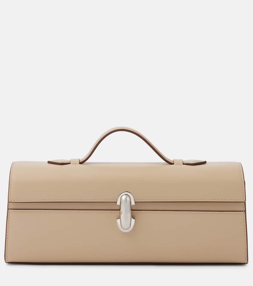 Savette Symmetry Pochette Slim leather tote bag. Shop Savette Top-Handle Bags for women now.