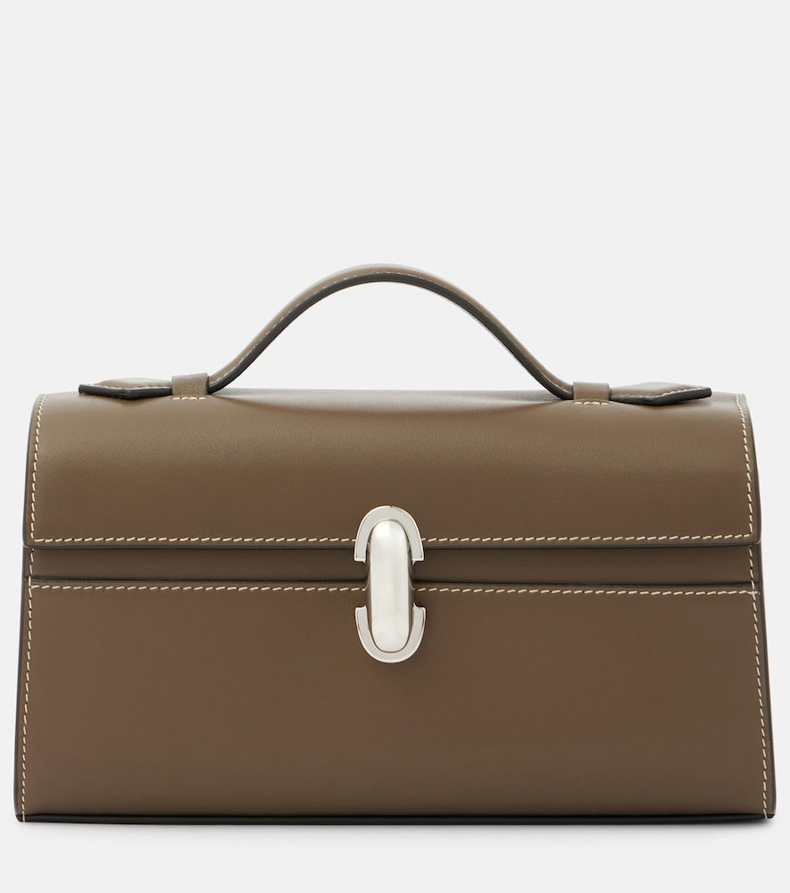 Savette Symmetry Pochette leather tote bag - Savette Symmetry Pochette 皮革手提包
