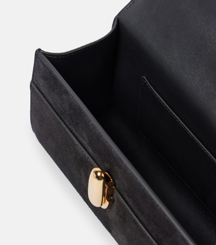 Savette Symmetry suede tote bag