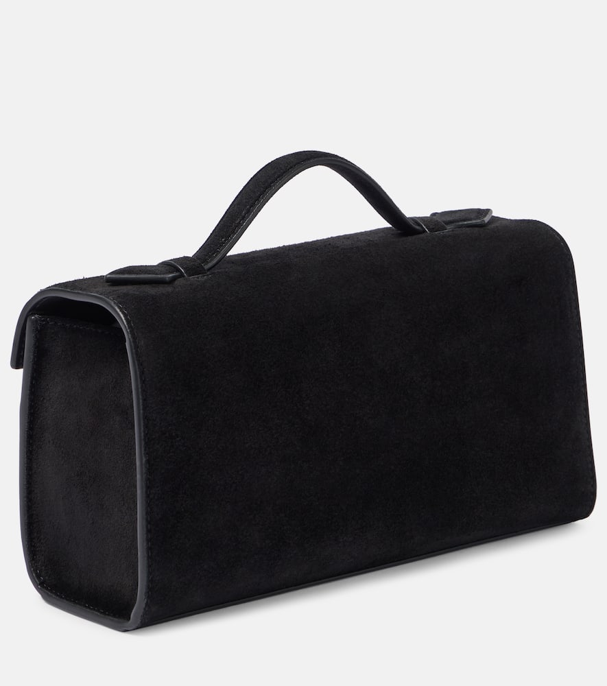 Savette Symmetry suede tote bag