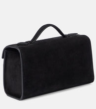 Savette Symmetry suede tote bag